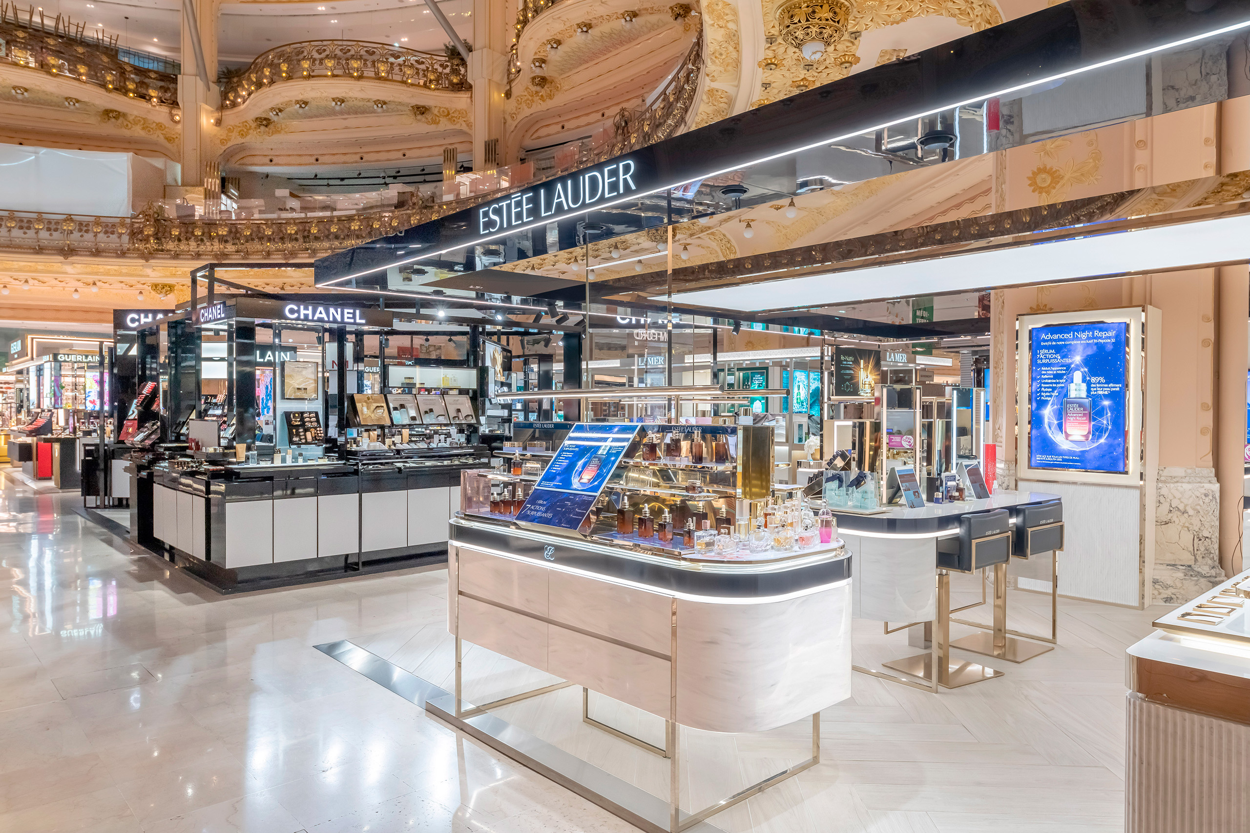 Estée Lauder store at Galeries Lafayette Haussmann Paris