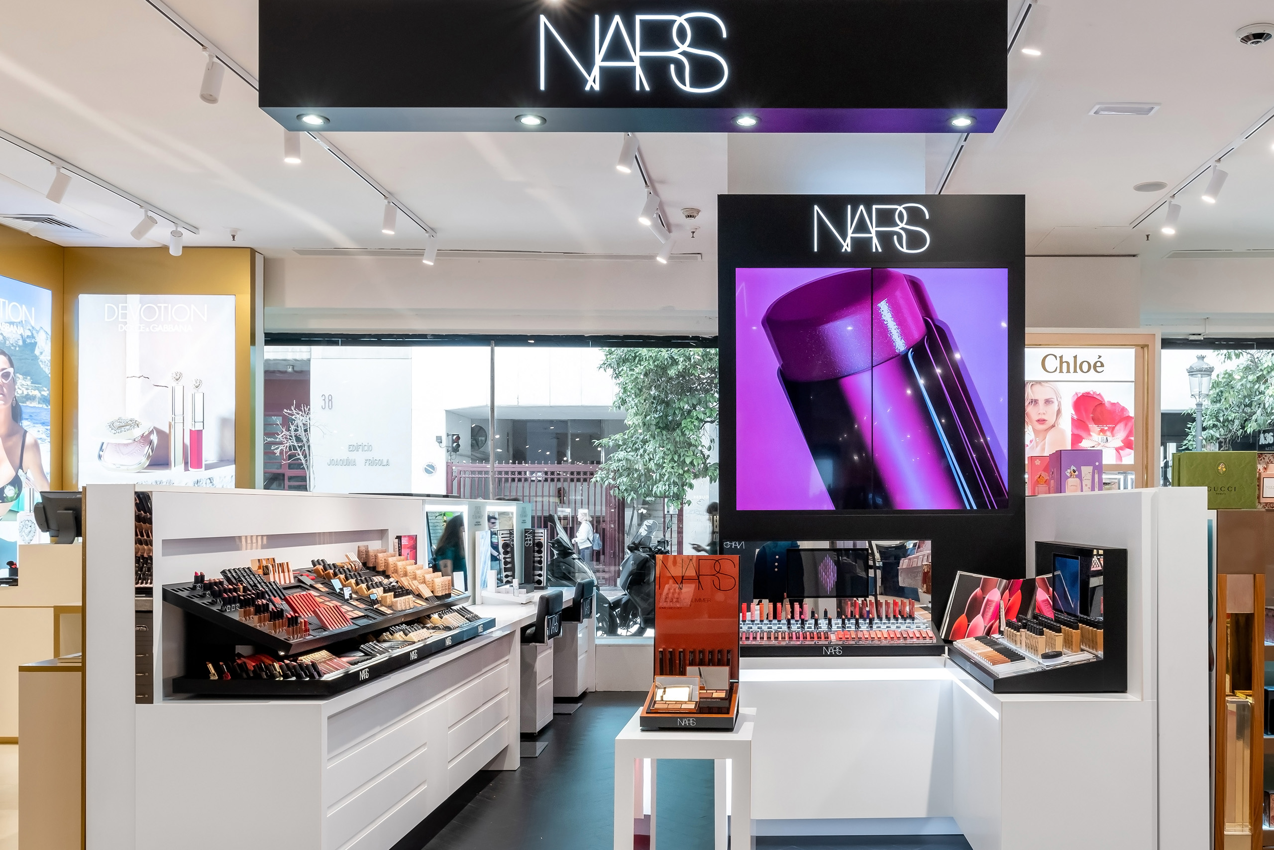 NARS store at El Corte Inglés Valencia Madrid